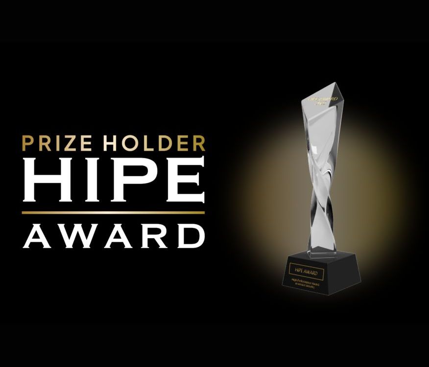 Eine Auszeichnung mit dem HIPE AWARD