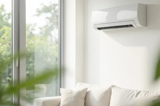 Kühle Luft mit einer  Split-Klimaanlage