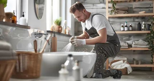 Modernes Badezimmer nach Komplettmodernisierung